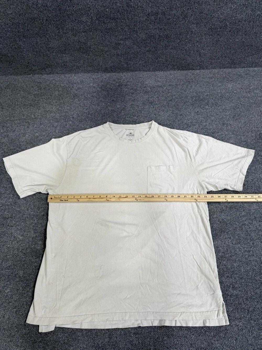 RedHead Mens XL White Pocket T Shirt Short Sleeve Outdoor Casual Fishing Tee